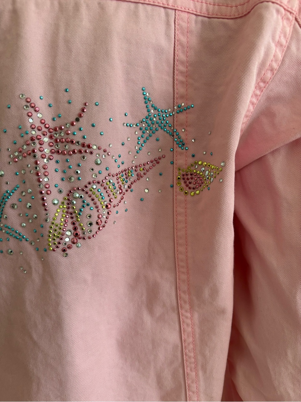 Pink Women's Button-Front Jacket - Picture 9 of 13